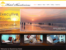 Tablet Screenshot of hotelshantinivas.com